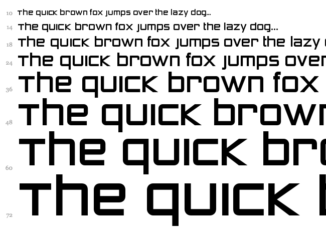 Zeroes font waterfall